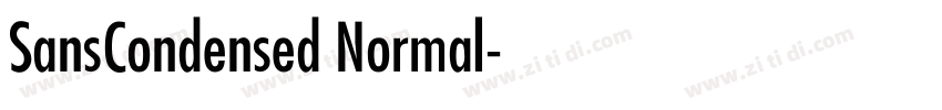 SansCondensed Normal字体转换